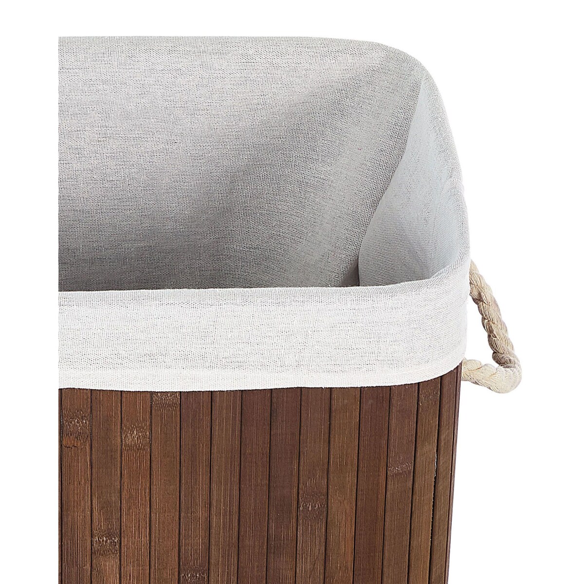 Kosz bambusowy z pokrywą ciemne drewno KOMARI