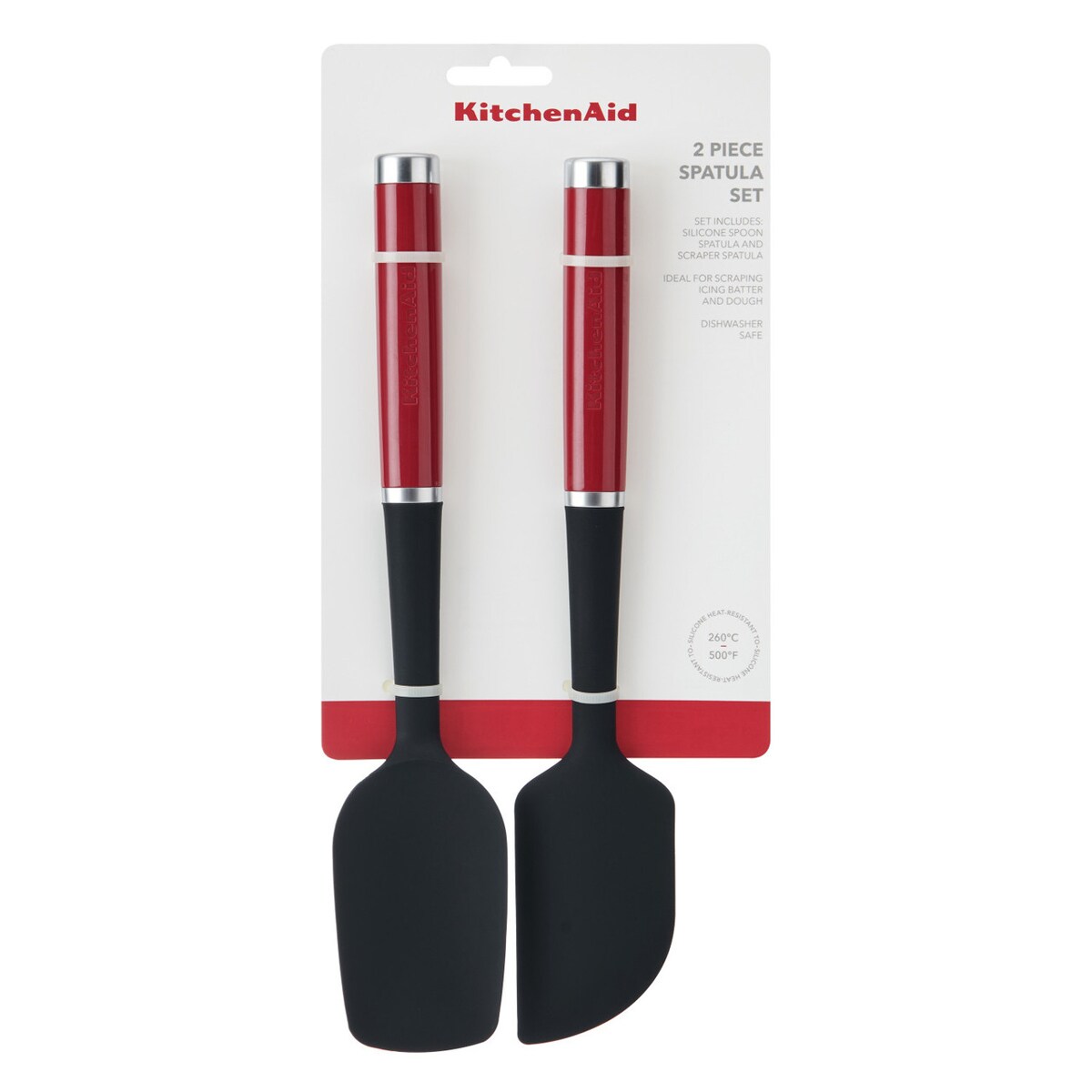 Kitchen Aid zestaw silikonowych szpatułek 2 sztuki Empire Red