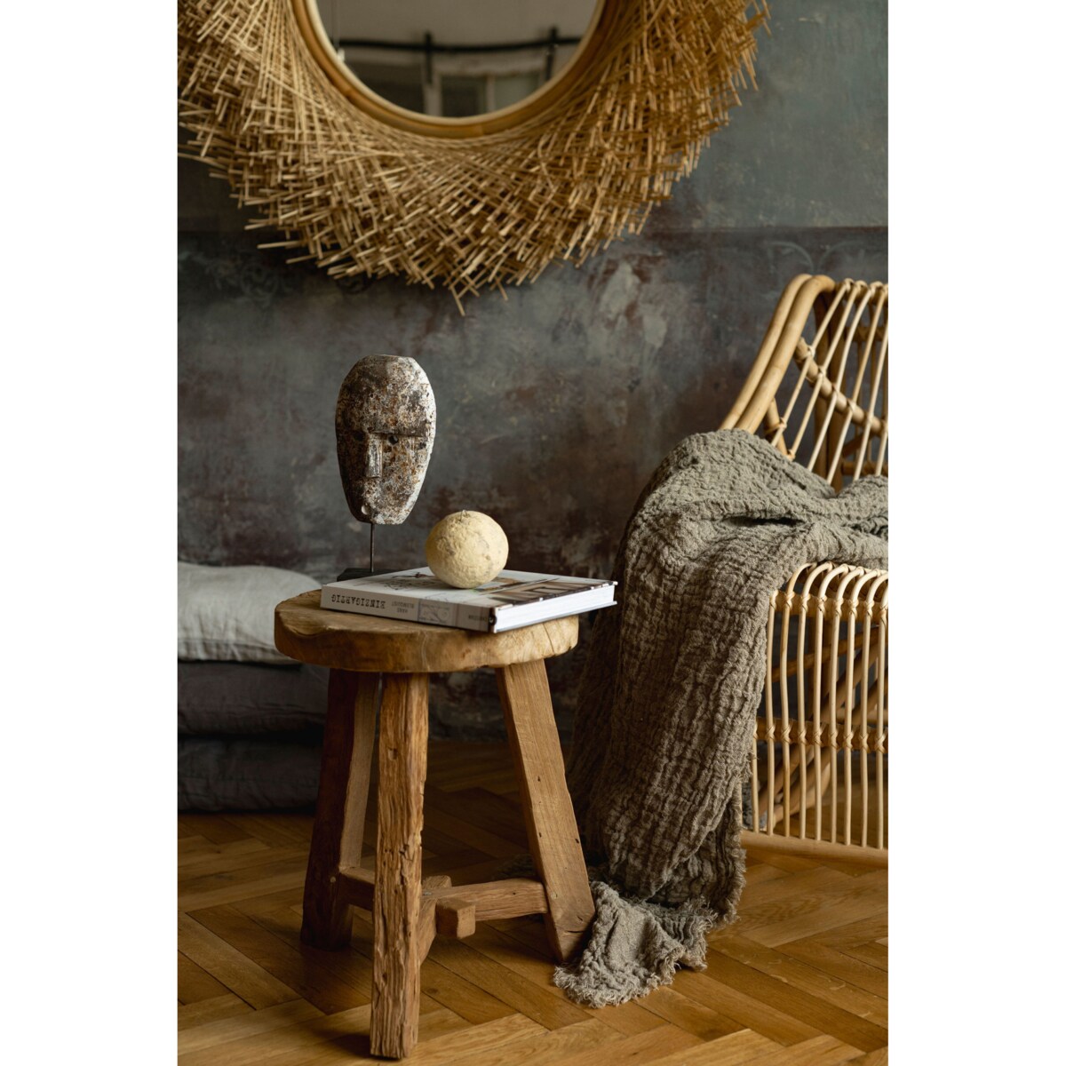 Rattanowe lustro RUAL - 120 cm