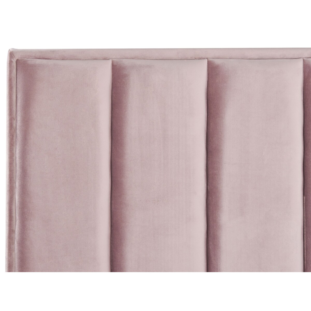 Łóżko z pojemnikiem welurowe 180 x 200 cm różowe SEZANNE