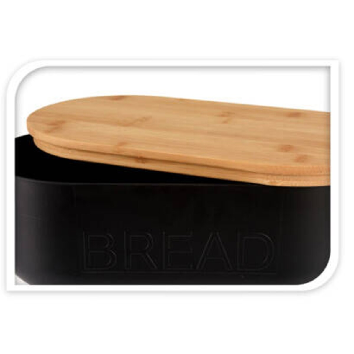 Chlebak z bambusową pokrywką, 35 x 19 x 12 cm