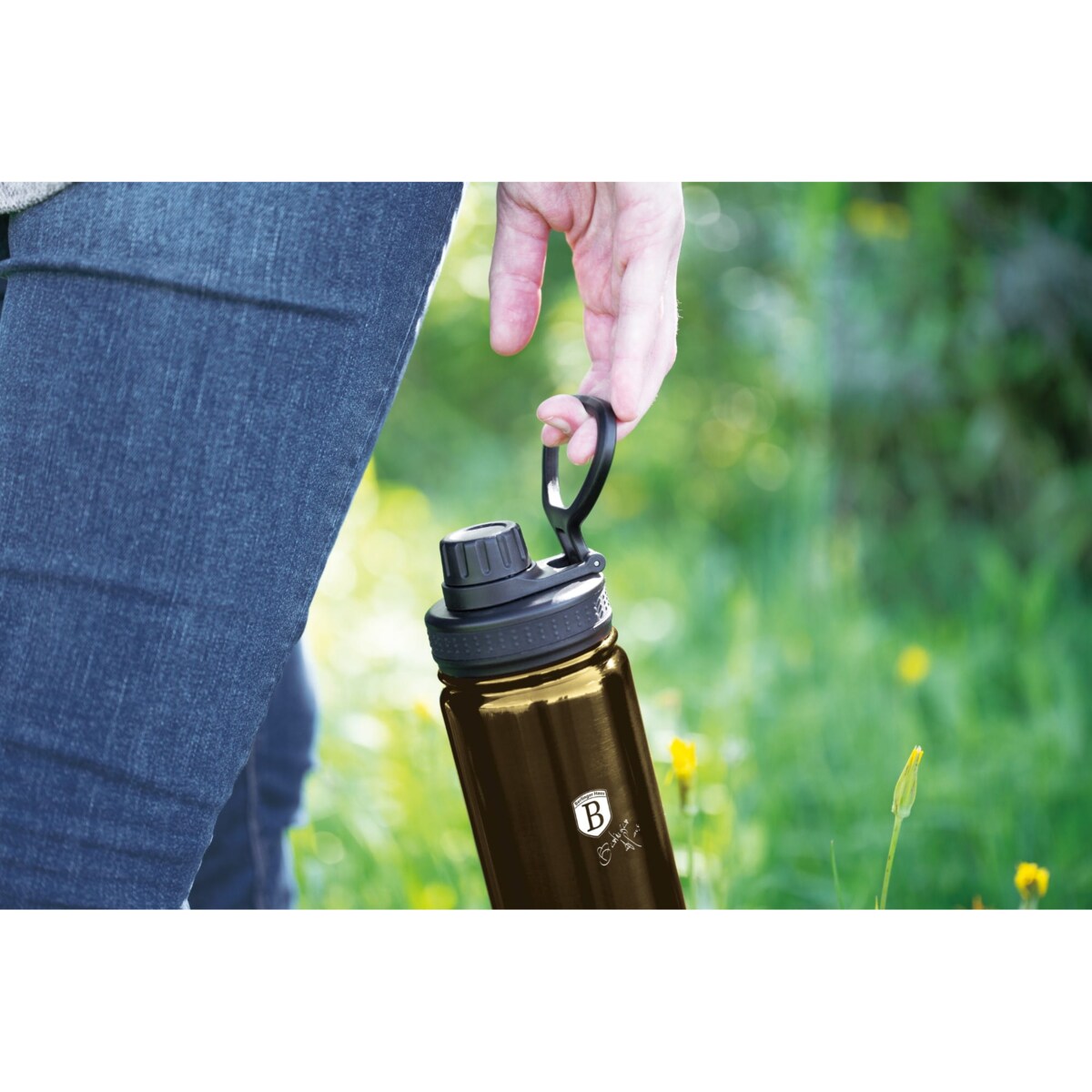 Sportowa butelka termiczna 720ml BERLINGER HAUS Shiny Black