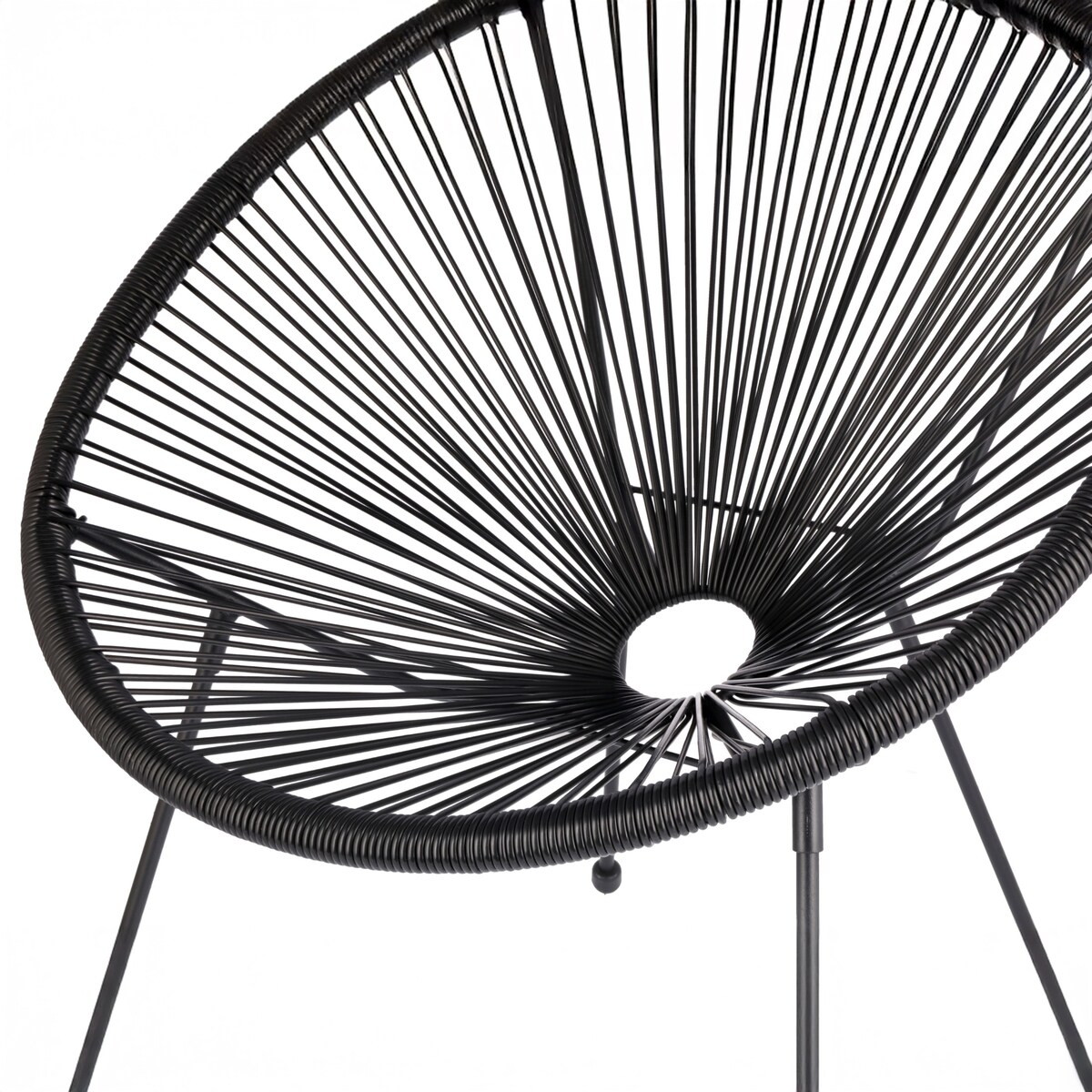 Zestaw mebli ogrodowych JUMI na taras balkon czarny retro