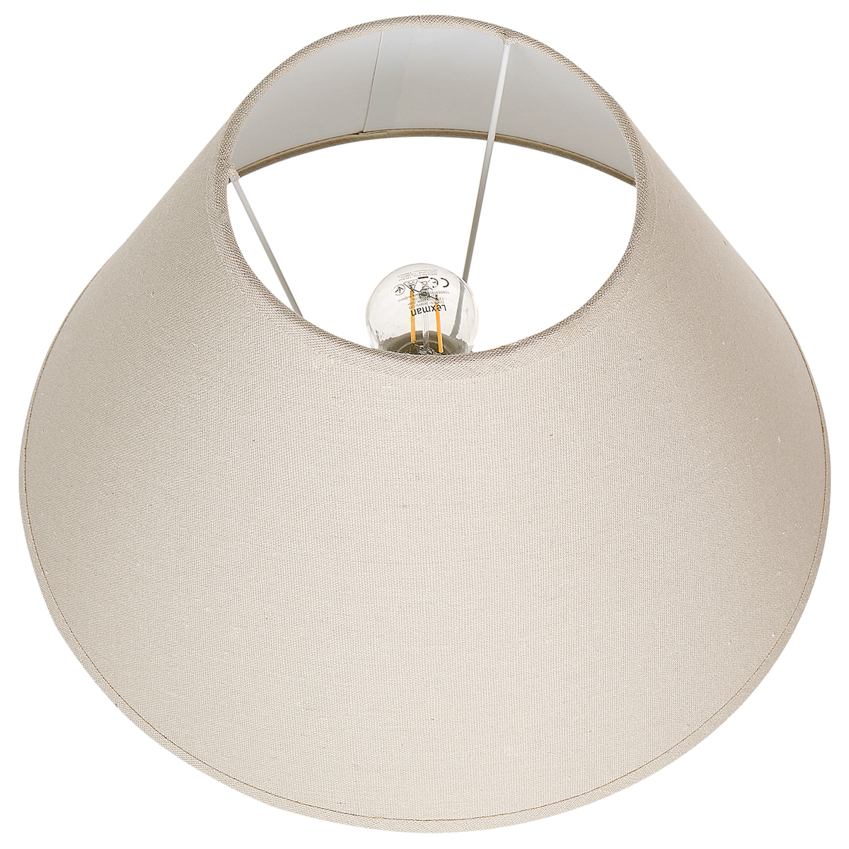 Lampa stołowa AMBLO Ceramika Złamana biel