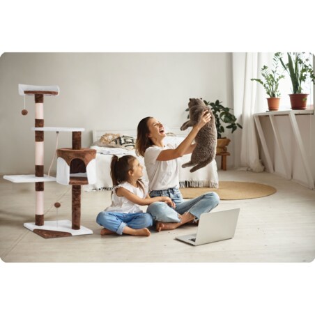 Drapak dla kota domek legowisko 112cm Pethaus