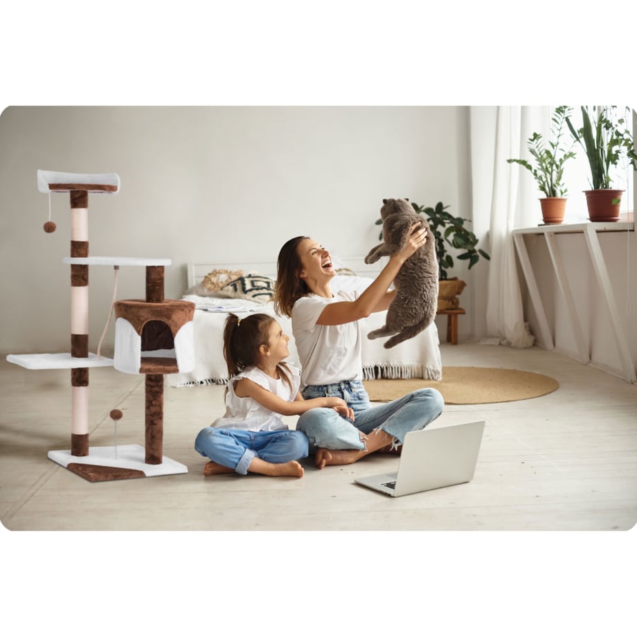 Drapak dla kota domek legowisko 112cm Pethaus