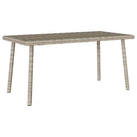 vidaXL Stolik kawowy ogrodowy prostokątny jasnoszary 80x40x37 cm