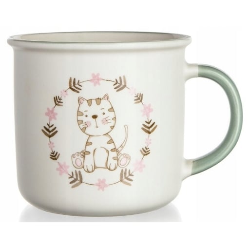 KUBEK CERAMICZNY dla dzieci 400 ml kotek na napoje herbatę soczki kompot