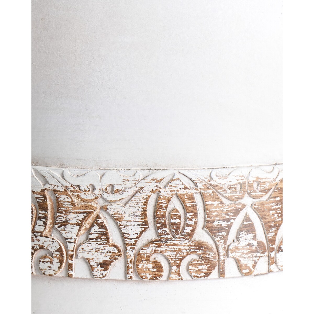 Doniczka na nóżkach SKIATOS Ceramika 22 cm Złamana biel