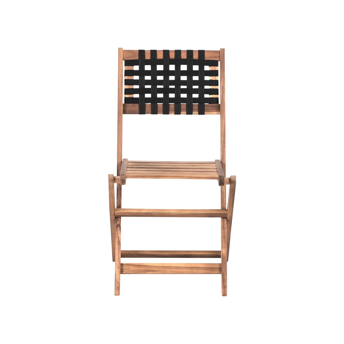 Zestaw mebli balkonowych CONIOLO Drewno akacjowe Brązowy/ czarny