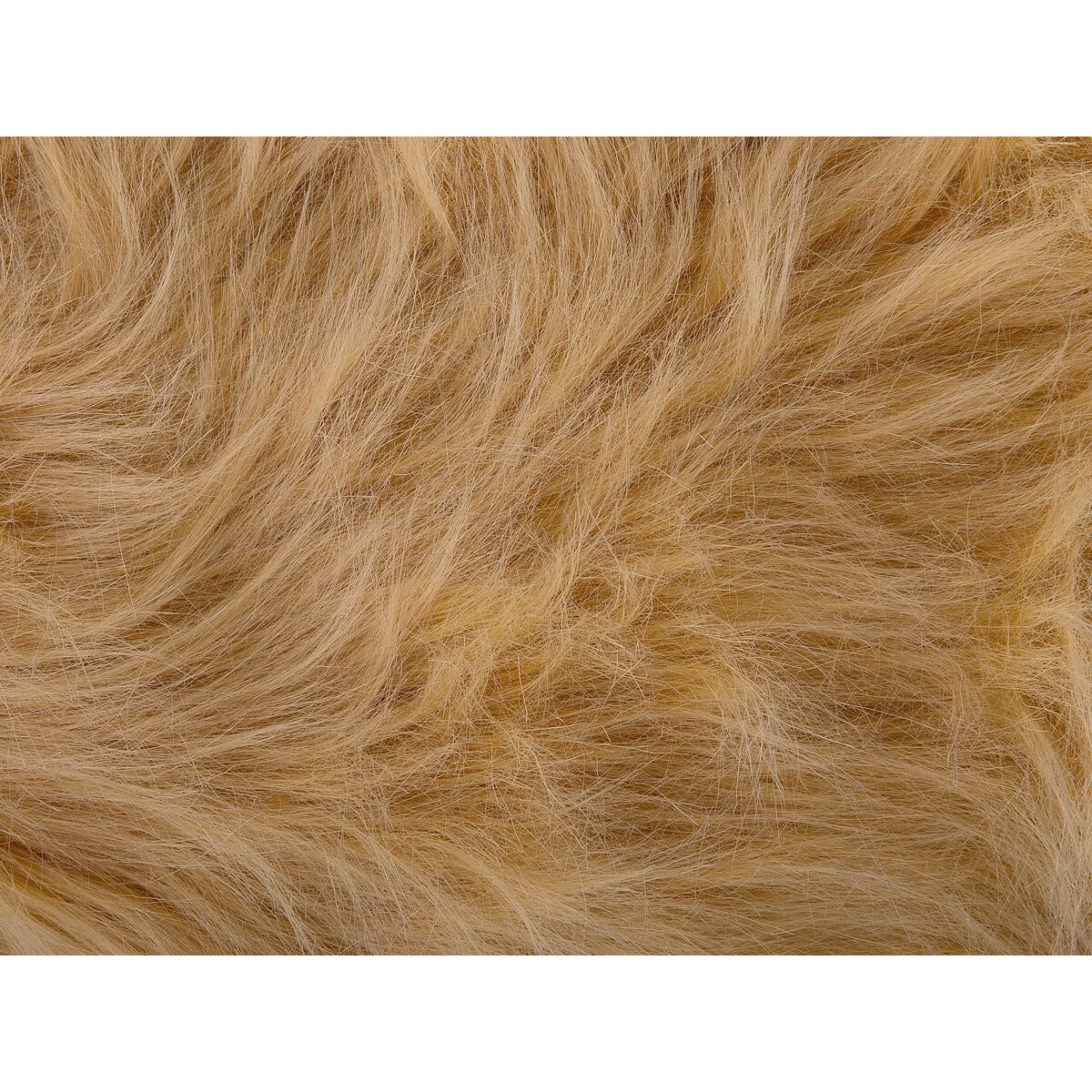 Pufa zwierzak WOOLLY Sztuczne futro Piaskowy Nosorożec