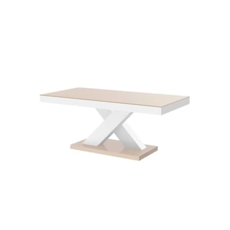 Ława XENON MINI 120x60 cappuccino/biała połysk