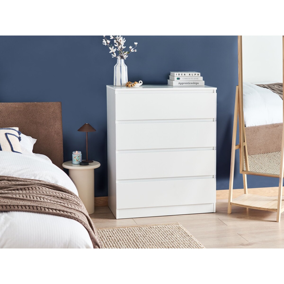 Komoda 4 szuflady WINNIPEG Biały