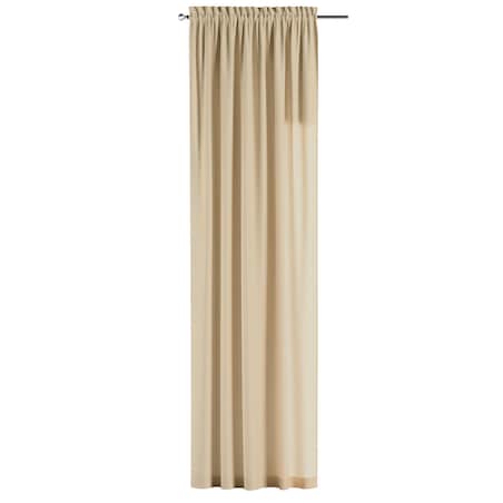 Zasłona na kanale z grzywką 1 szt. 130x245 waniliowy