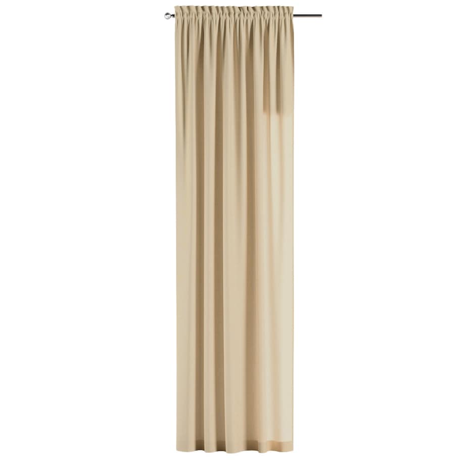 Zasłona na kanale z grzywką 1 szt. 130x245 waniliowy