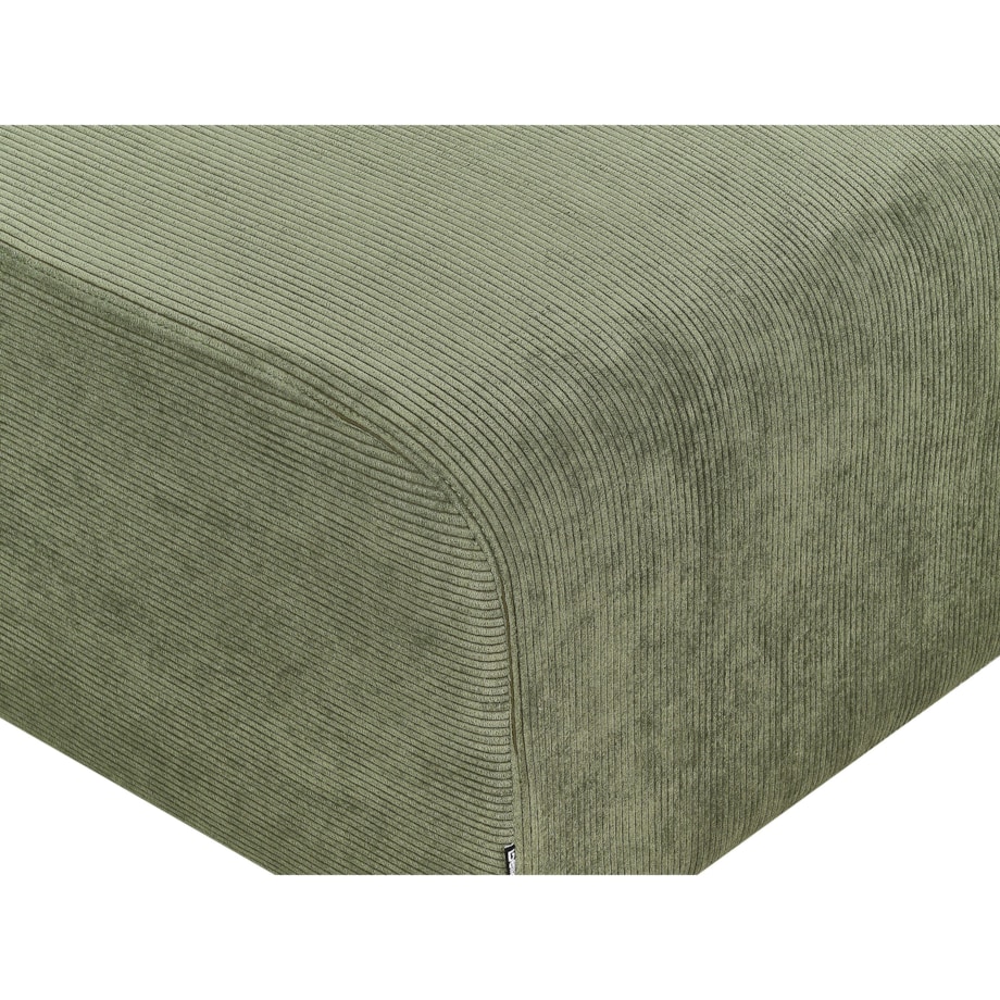 Otomana sztruksowa zielona FALSTERBO