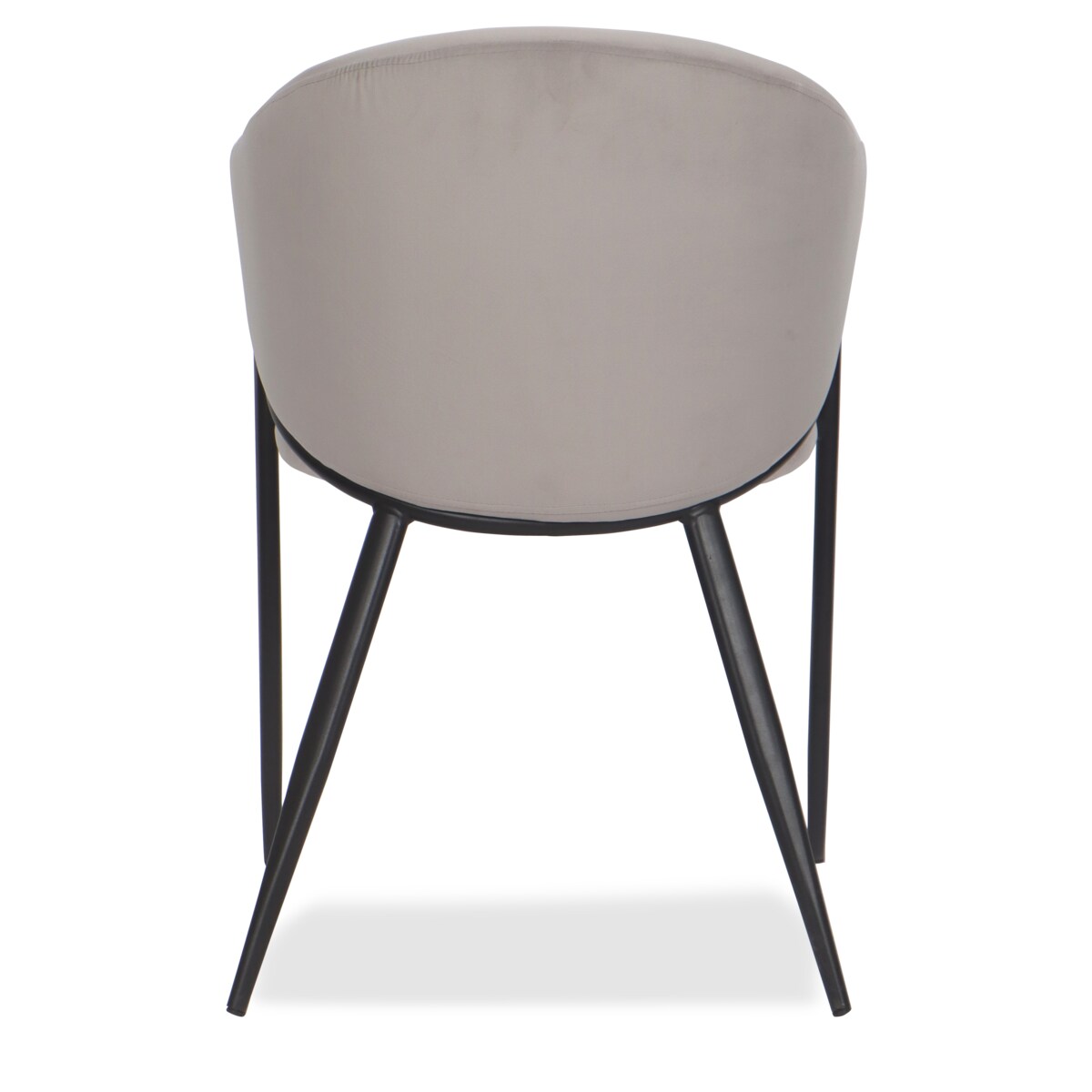 Krzesło tapicerowane do salonu welurowe GLAMOUR jasnoszare