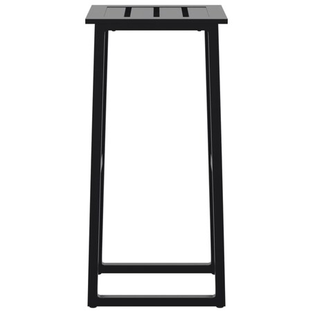 vidaXL Stołki barowe, 4 szt., czarne, 38x38x80 cm, malowana stal