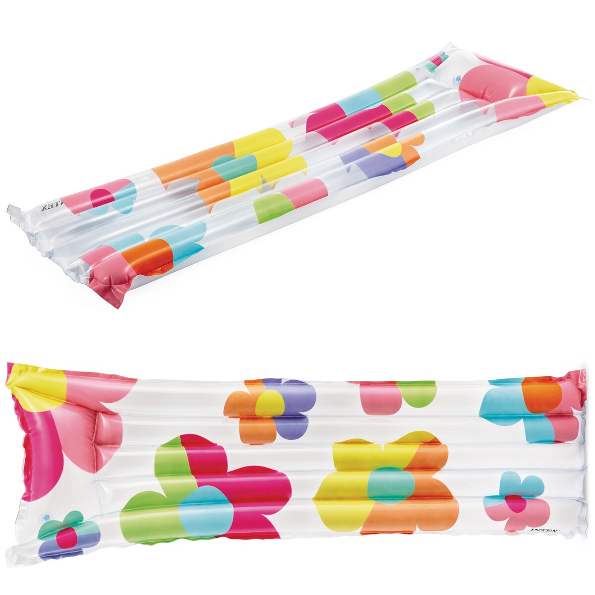 Dmuchany materac do pływania plażowy kwiaty 59720-11 Intex