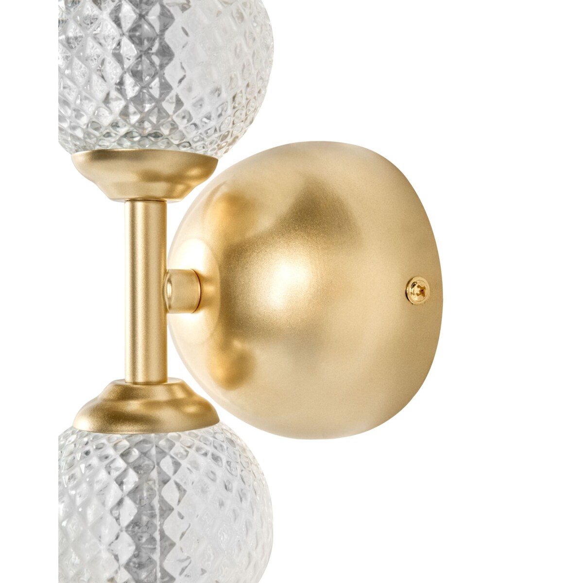 Lampa ścienna LED ARAS Szkło Złoty