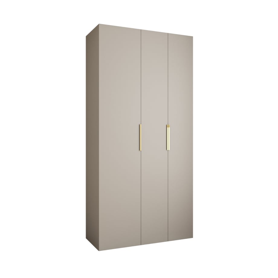 Szafa trzydrzwiowa Como 4 120 gł.50 kaszmir+złoty