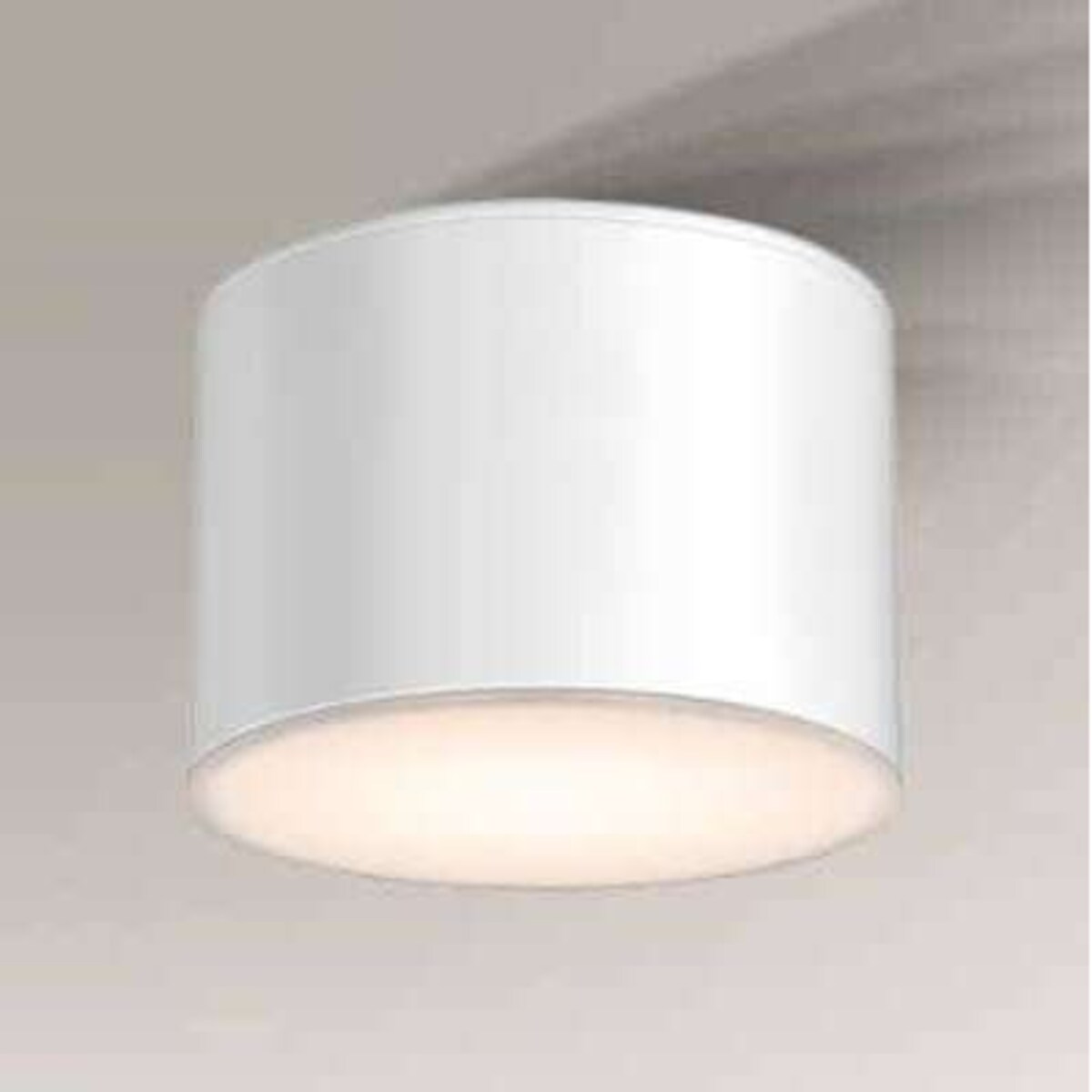 Plafon LAMPA sufitowa SUWA 7720 Shilo metalowa OPRAWA natynkowa IP44 biała