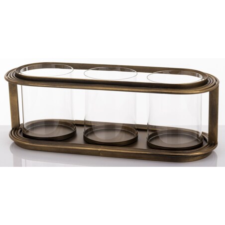 Świecznik z 3 lampkami SIBONA 17X49X19 cm