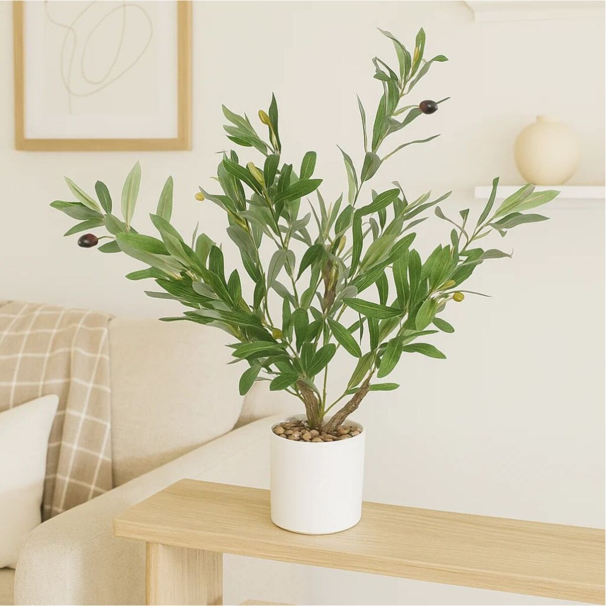 Dekoracyjne drzewko oliwne, 58 cm
