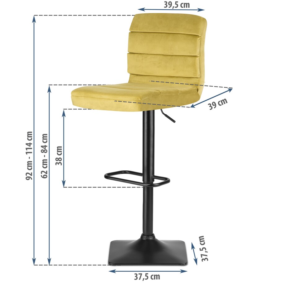 Hoker krzesło barowe stołek obrotowy Sofotel Drava 260403