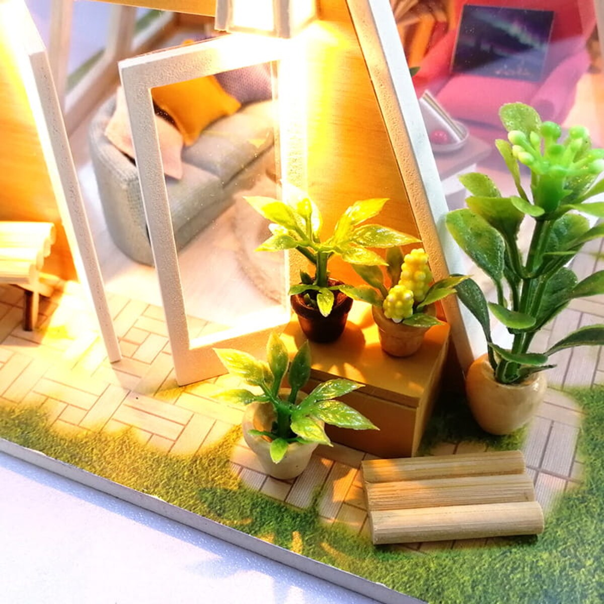 Miniaturowy domek - Domek nad jeziorem