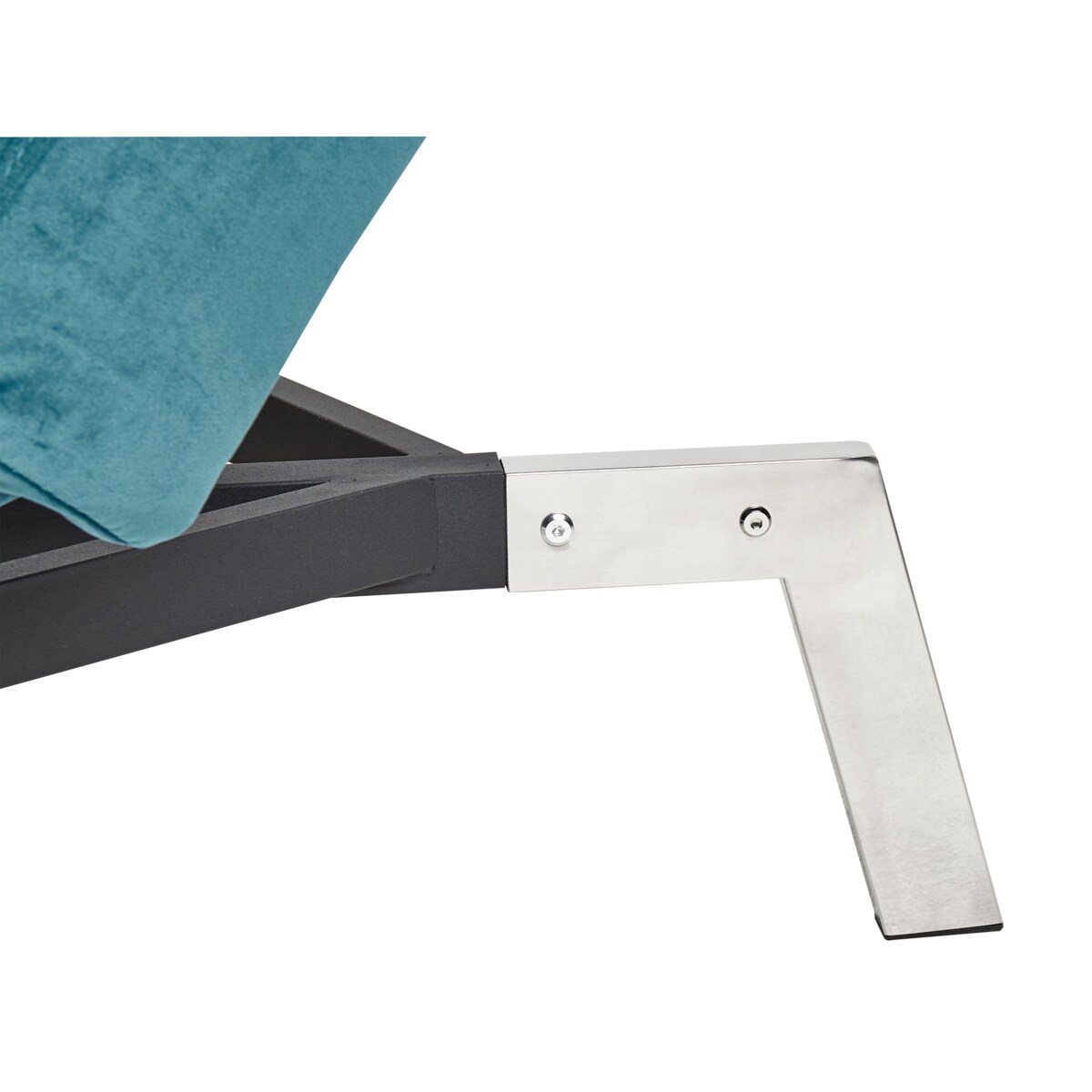 Szezlong LOIRET Welur Lazurowy