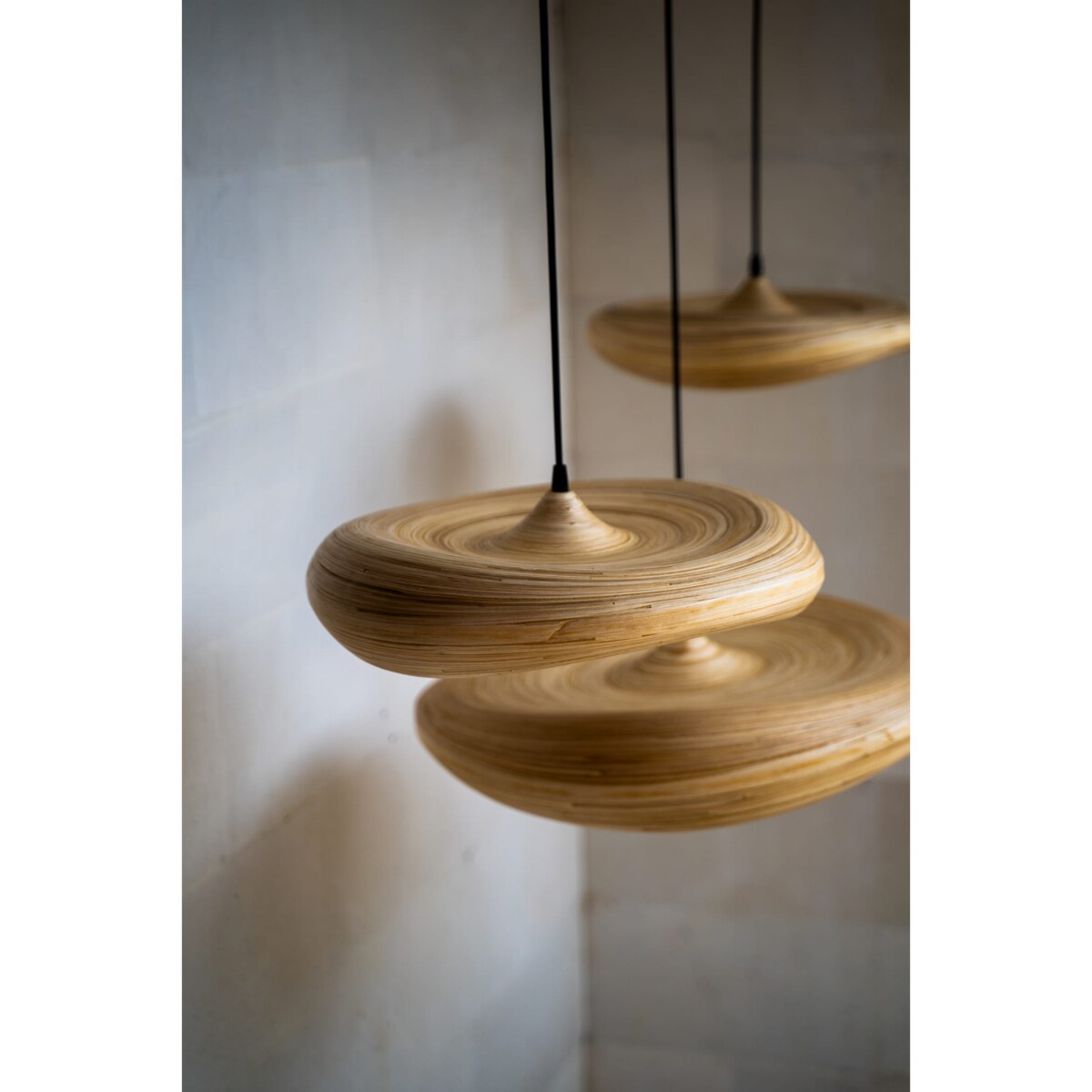 Lampa wisząca bambusowa Stella M 40 cm Monnarita