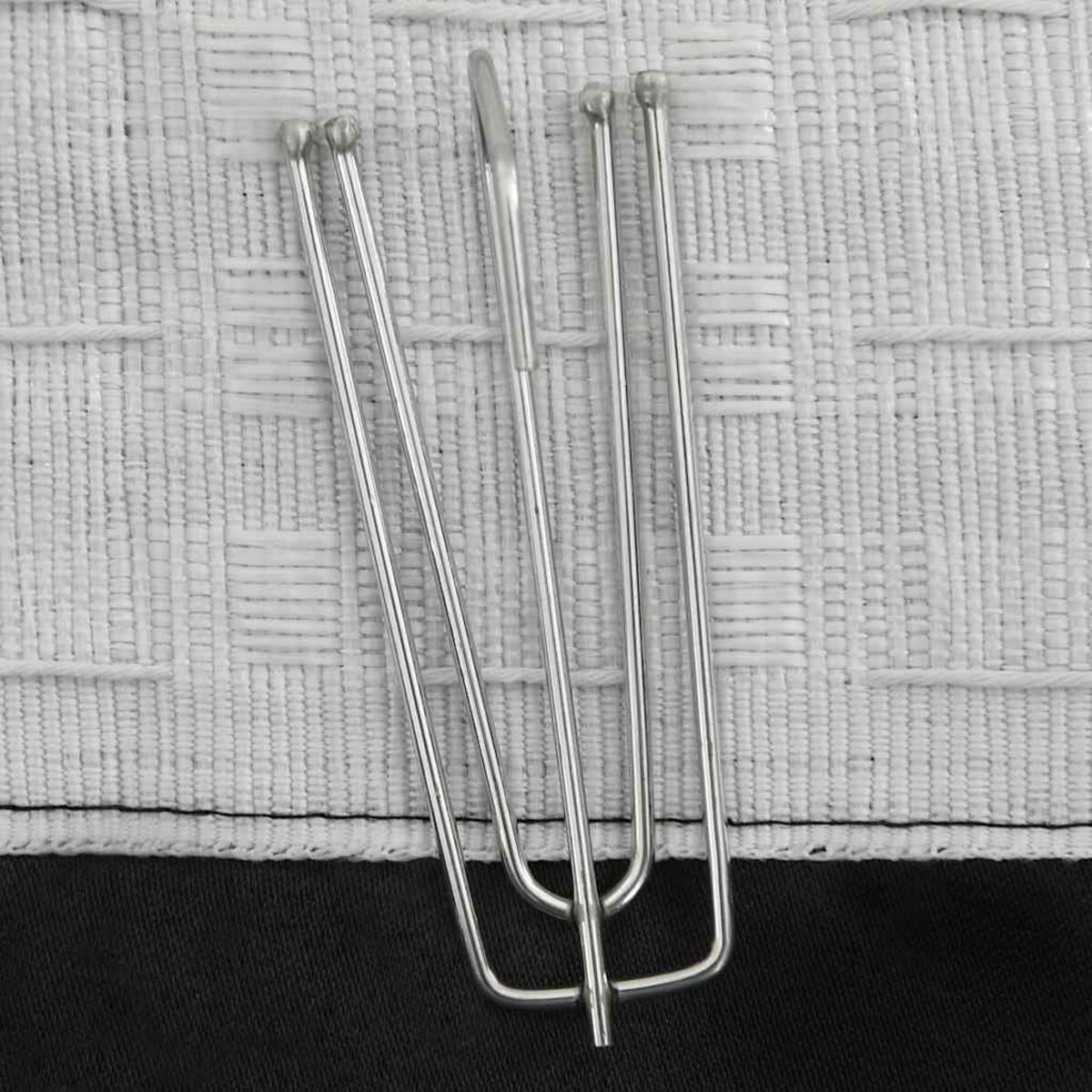 vidaXL Zasłony stylizowane na lniane, 2 szt., czarne, 140x225 cm