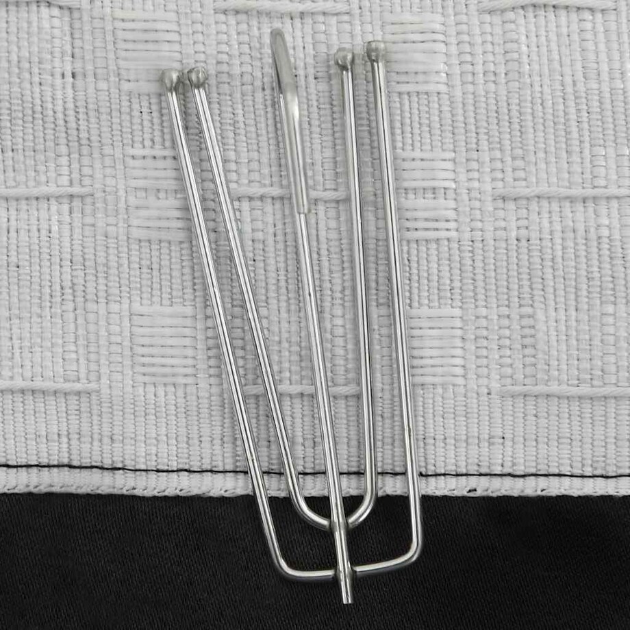 vidaXL Zasłony stylizowane na lniane, 2 szt., czarne, 140x225 cm