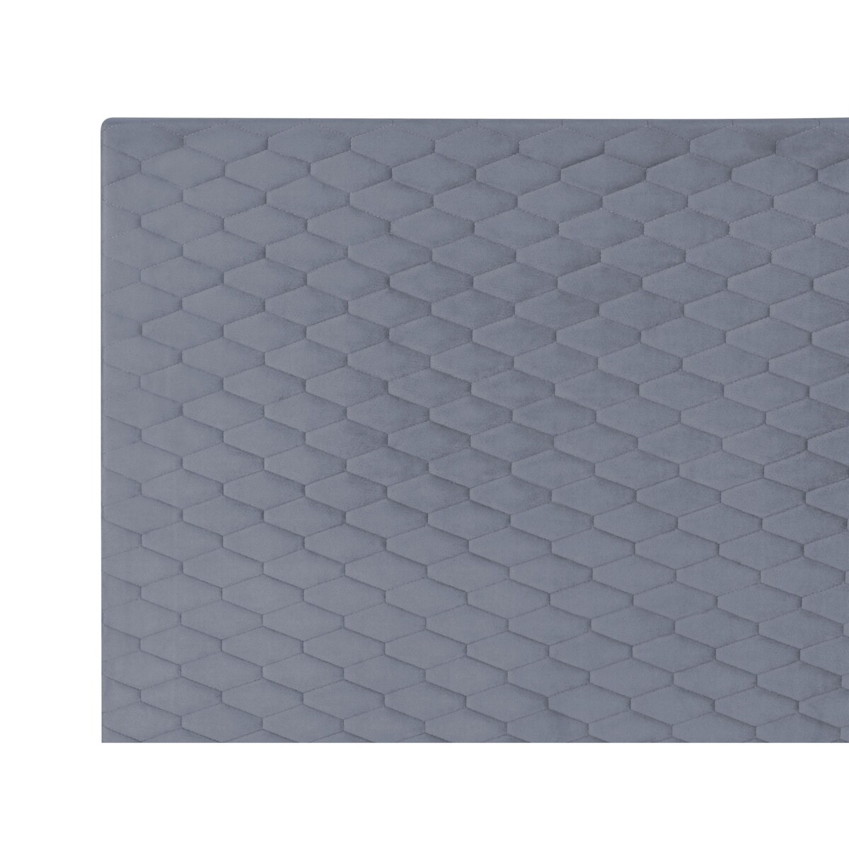 Łóżko welurowe 90 x 200 cm szare BAYONNE