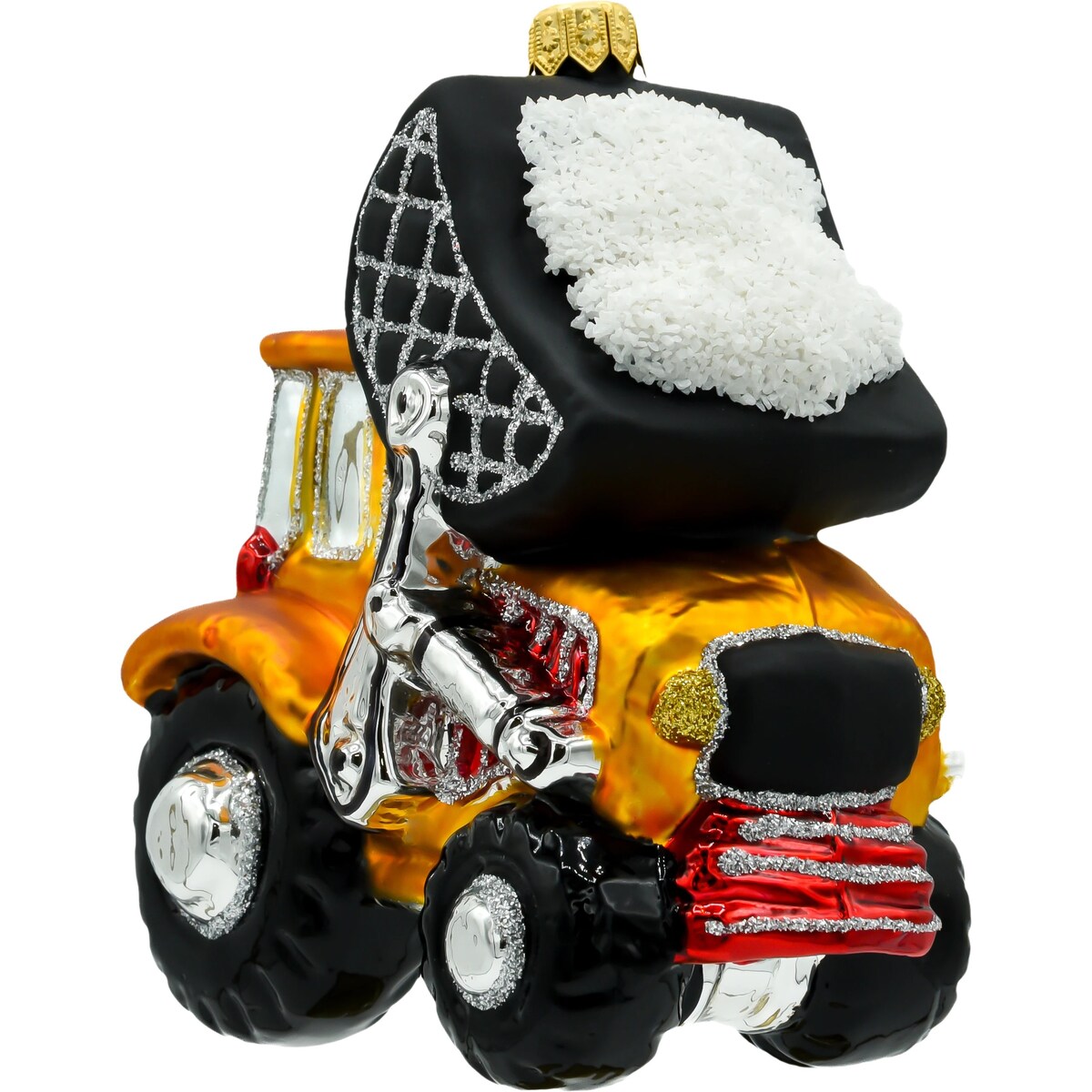 Bombka choinkowa - Koparka pomarańczowa