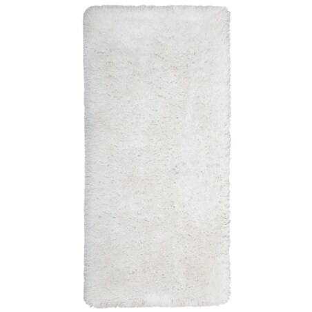 Dywan shaggy 80 x 150 cm biały CIDE