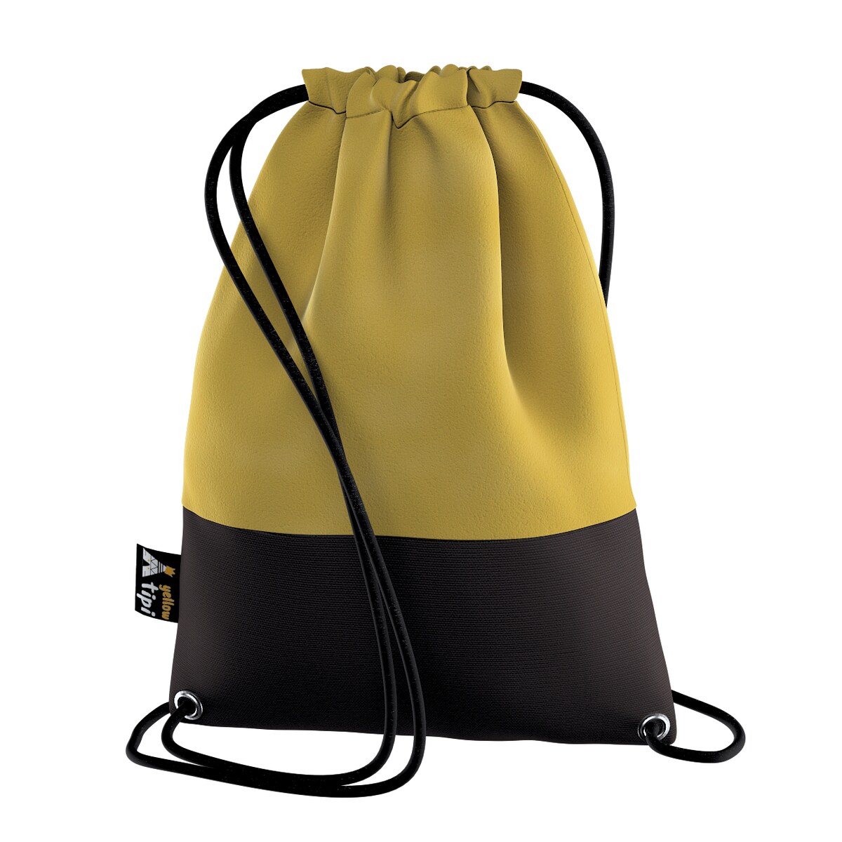 Worek plecak Kiddy Velvet, oliwkowy zielony, 28x40cm, Posh Velvet