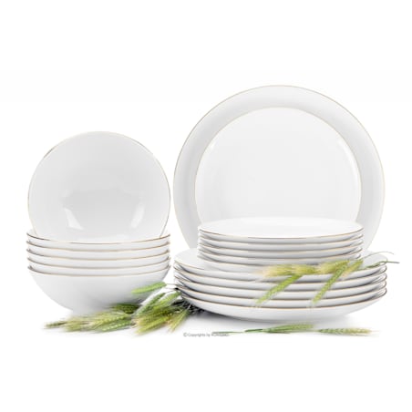 Zestaw obiadowy 6os. (18el.) BOSS ZŁOTA LINIA