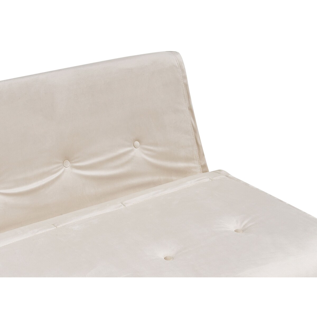 Sofa rozkładana VESTFOLD Welur Beżowy dla 2 osób