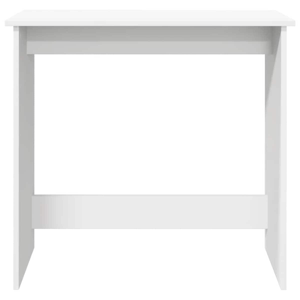 vidaXL Biurko, białe, 80x40x75 cm, materiał drewnopochodny