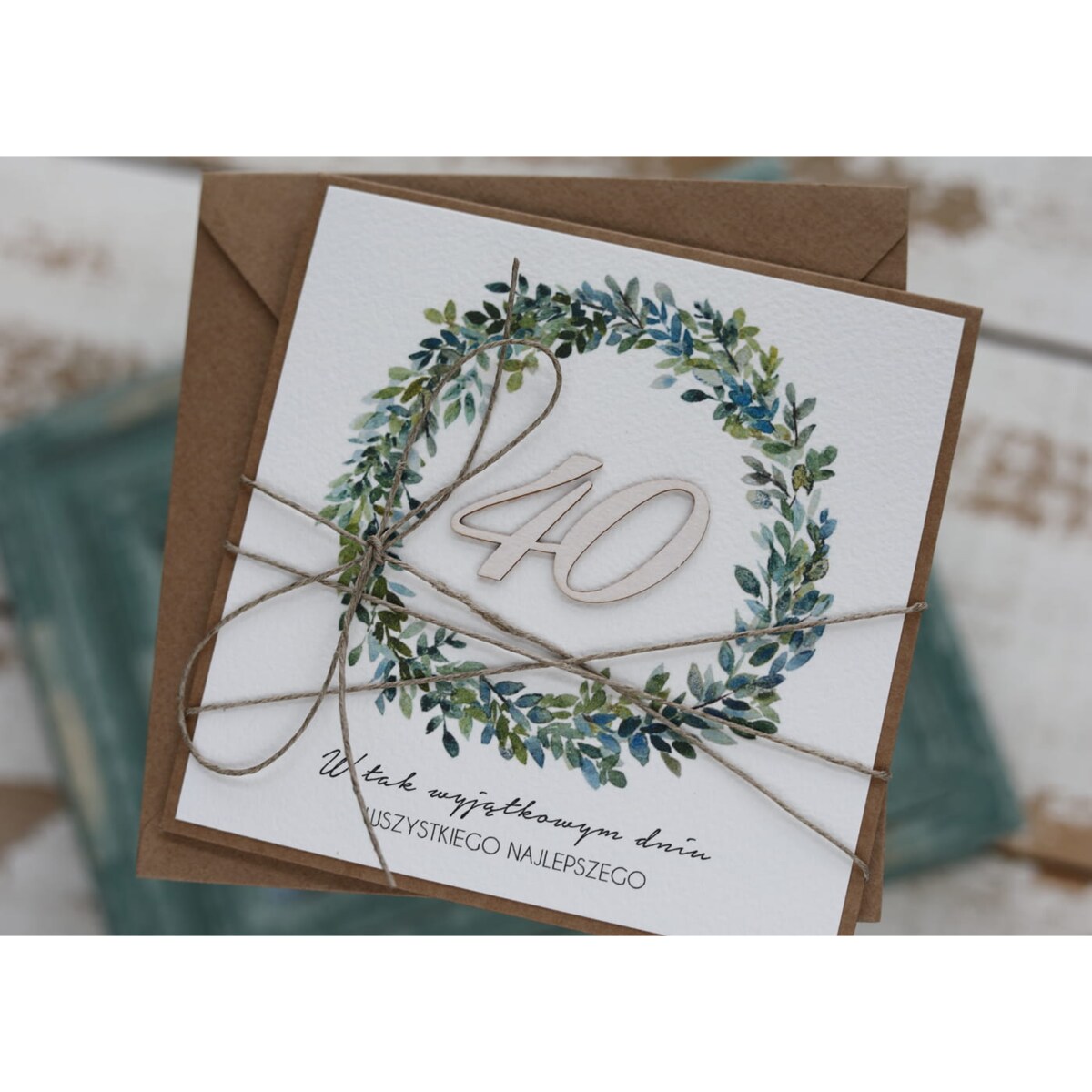 Wyjątkowa kartka na czterdziestkę, prezent na 40 prezent