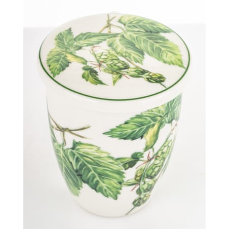 Kubek z zaparzaczem 350 ml w pudełku 11x12x9 cm HERBES pnącze