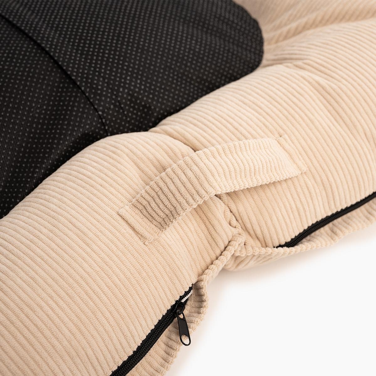 Ponton sztruksowy "Pies on the beach" - Rozmiar: XL