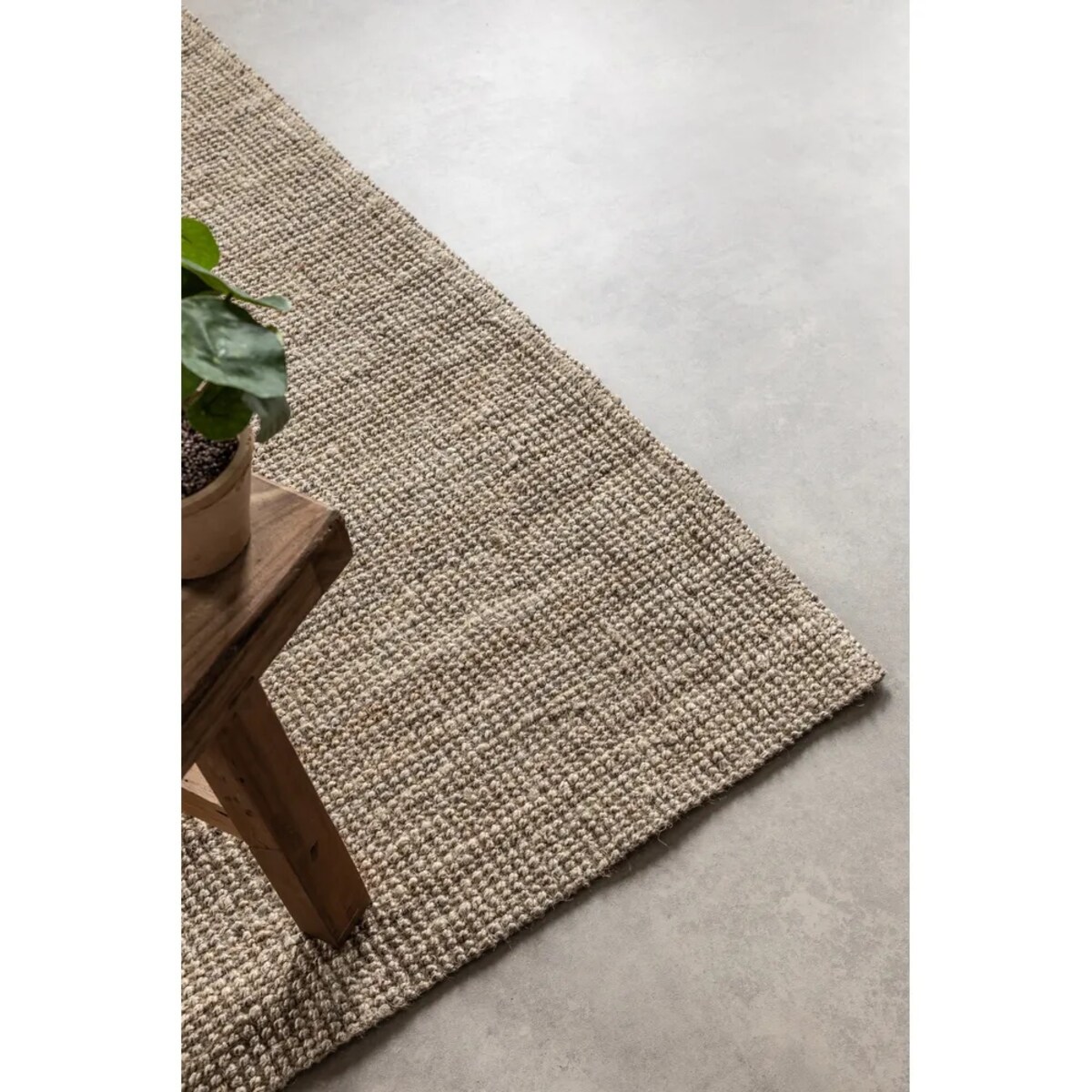 Dywan jutowy do salonu 190x280cm, naturalny beżowy dywan z juty