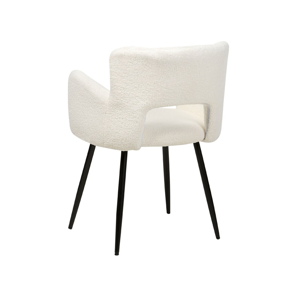 2 krzesła do jadalni boucle kremowe SANILAC