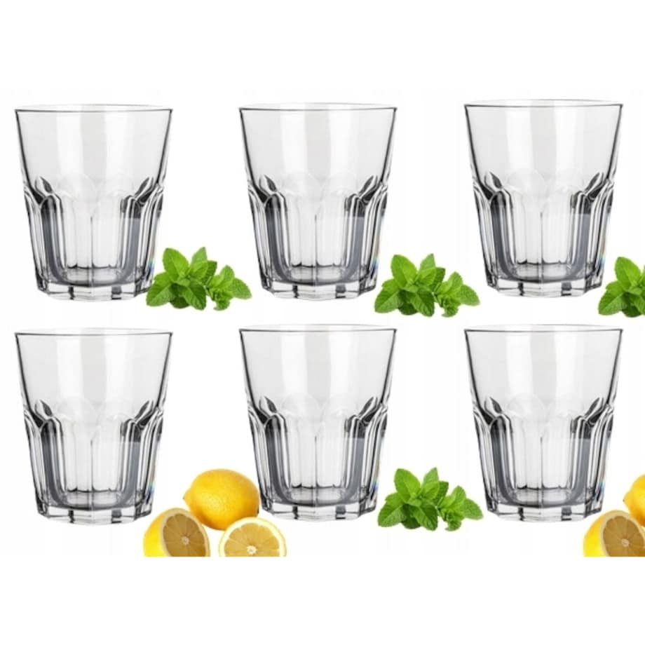 LUMINARC SZKLANKI new america 6x 300 ml NA NAPOJE soki wodę jadalnia drinki