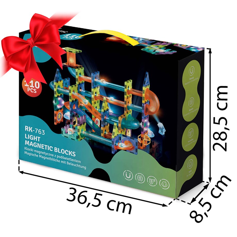 Klocki magnetyczne edukacyjne konstrukcyjne Ricokids