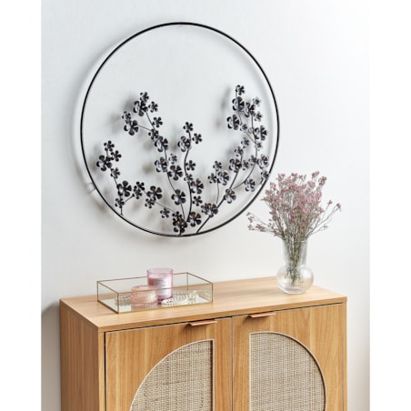 Dekoracja ścienna czarna STRONTIUM