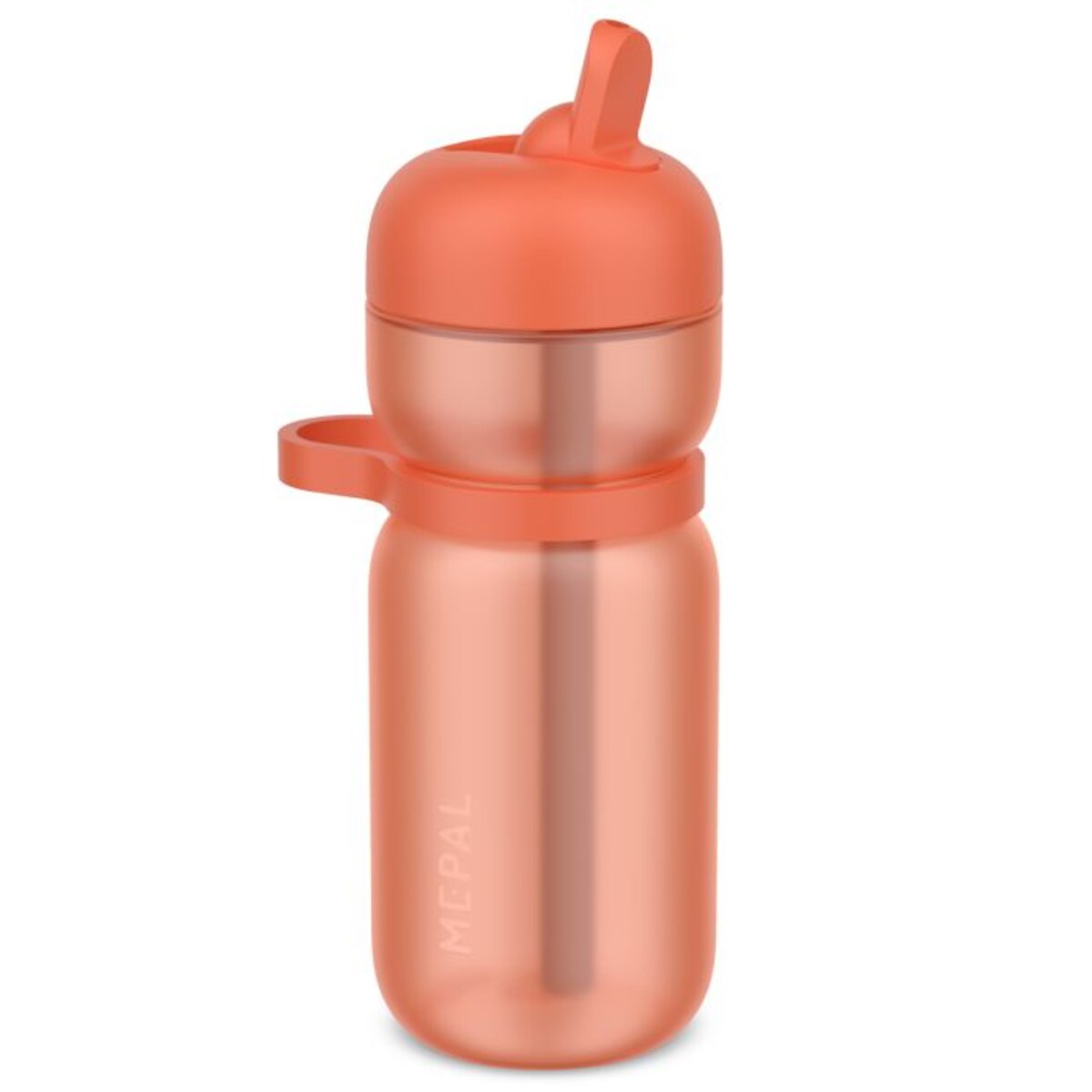 Bidon sportowy ze słomką Flip Active 600 ml Peach Orange 103003073900